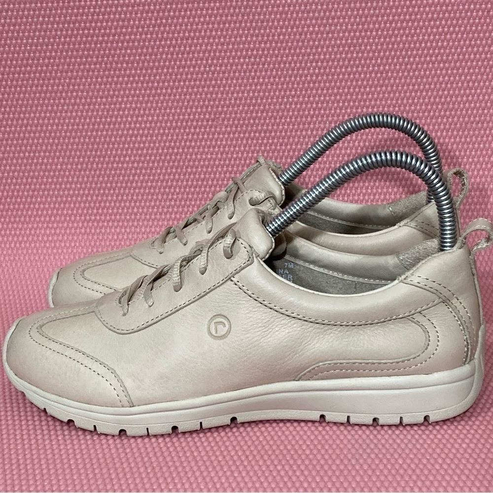 Rockport Womens Tan Leather Washable Walking Lace Up Casual Shoes - Size US 7M - Picture 2 of 13